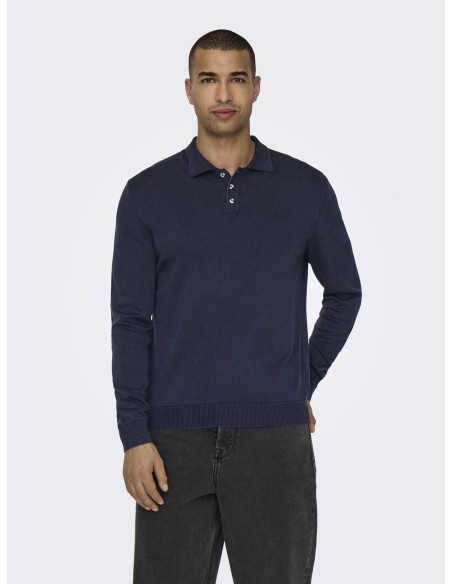 ONLY &amp; SONS - ONSMASON REG 12 WASH POLO KNIT