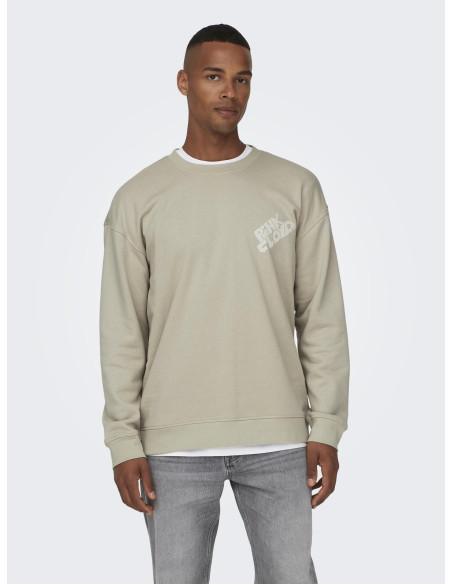 ONLY &amp; SONS - ONSPINK FLOYD RLX CREW NECK SWEAT