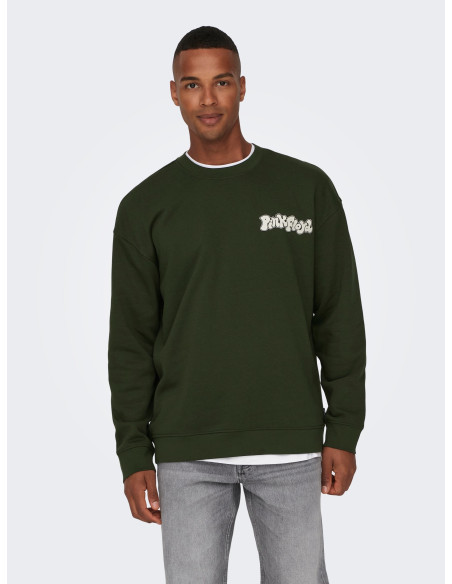 ONLY &amp; SONS - ONSPINK FLOYD RLX CREW NECK SWEAT