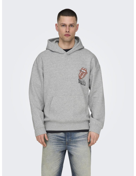 ONLY &amp; SONS - ONSROLLINGSTONES RLX HOODIE SWEAT