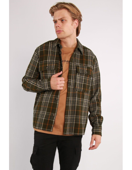 ONLY &amp; SONS - ONSSCOTT LS CHECK FLANNEL OVERSHIRT 5629