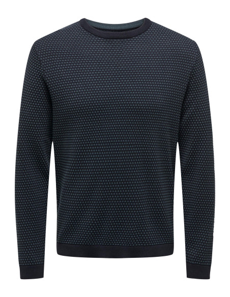 ONLY &amp; SONS - ONSTAPA REG 12 STRUC LS CREW KNIT NOOS