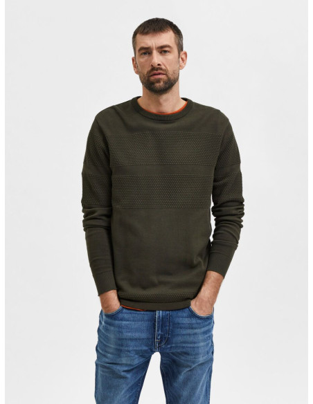 SELECTED HOMME - COSY KNITTED PULLOVER