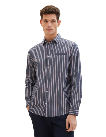 Tom Tailor - Striped Poplin Shirt