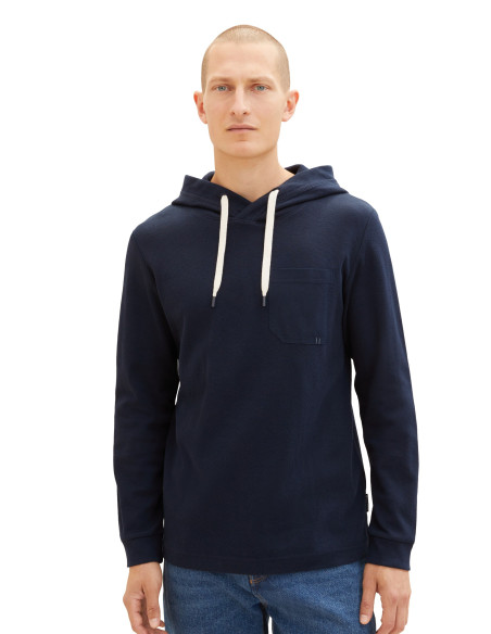 Tom Tailor - Structured Longsleeve Hoodie