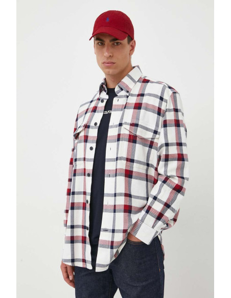 Tommy Hilfiger - GLOBAL STP TEXTURE CHK OVERSHIRT