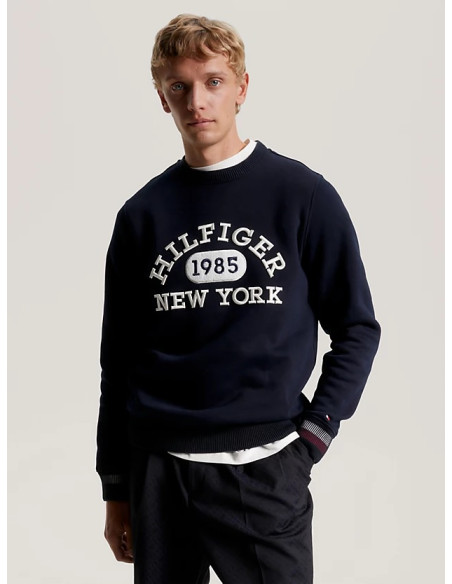 Tommy Hilfiger - MONOTYPE COLLEGIATE CREWNECK
