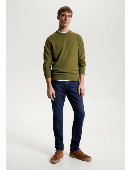 Tommy Hilfiger - PIMA ORG CTN CASHMERE CREW NECK