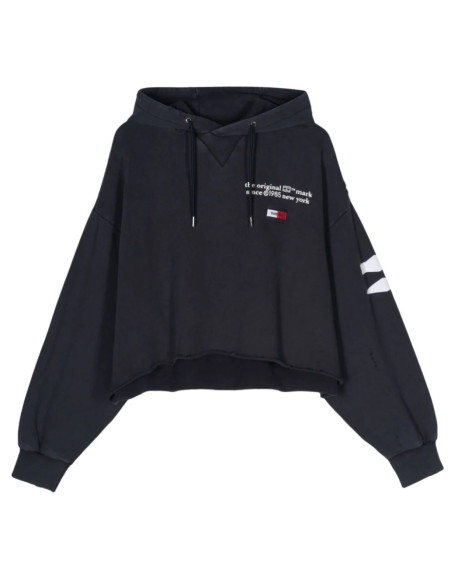 Tommy Jeans - TJCU WASHED CROP GRAPHIC HOODIE