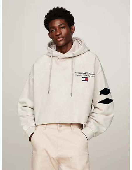 Tommy Jeans - TJCU WASHED CROP GRAPHIC HOODIE