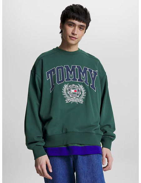 Tommy Jeans - TJM BOXY COLLEGE GRAPHIC CREW