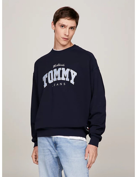 Tommy Jeans - TJM BOXY VARSITY CREW EXT