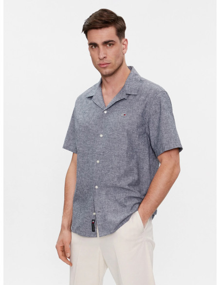 Tommy Jeans - TJM LINEN BLEND CAMP SHIRT EXT