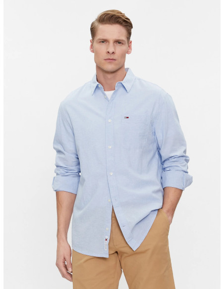 Tommy Jeans - TJM REG LINEN BLEND SHIRT