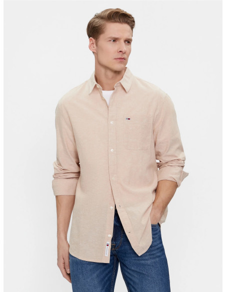 Tommy Jeans - TJM REG LINEN BLEND SHIRT