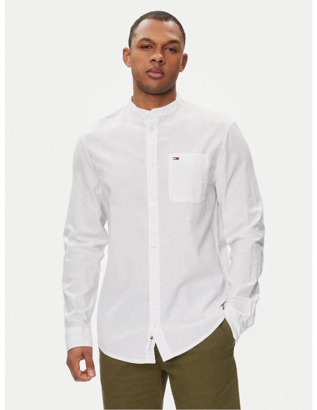 Tommy Jeans - TJM REG MAO LINEN BLEND SHIRT