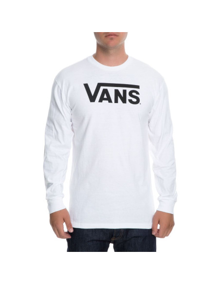 VANS - VANS MN CLASSIC LS WHITE/BLACK