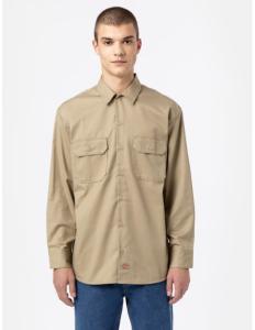 Dickies - WORK SHIRT LS REC KHAKI