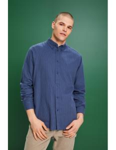 ESPRIT - Pinstriped Cotton Flannel Shirt