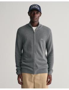 Gant - COTTON PIQUE ZIP CARDIGAN