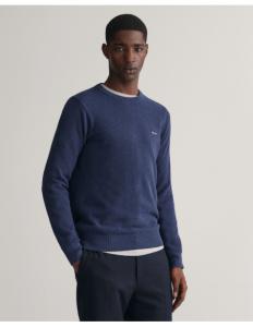 Gant - Cotton Piqué Crew Neck Sweater