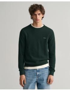 Gant - Cotton Piqué Crew Neck Sweater