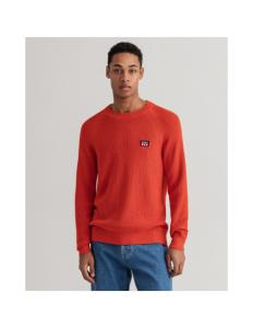 Gant - D2. WAFFLE RIB C-NECK