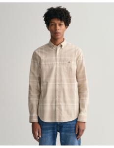 Gant - GANT Regular Fit Check Cotton Linen Shirt