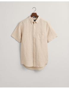 Gant - GANT Regular Fit Linen Short Sleeve Shirt