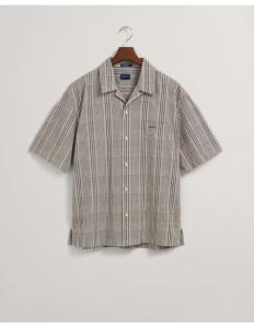 Gant  - Relaxed Fit Check Seersucker Short Sleeve Shirt