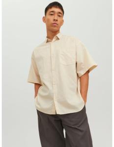 Jack &amp; Jones - JORFLORES LINEN SHIRT SS