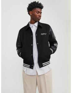 Jack &amp; Jones - JORVARSITY WOOL BLEND BOMBER