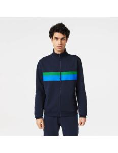 Lacoste - Lacoste Men&#039;s Relaxed Fit Crew Neck Printed Black Sweatshirt