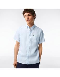 Lacoste - Men&#039;s Lacoste Short Sleeve Linen Shirt