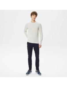 Lacoste - Men&#039;s Lacoste Striped Organic Cotton Jersey Sweater