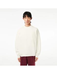 Lacoste - Oversize Embroidered Cotton Sweatshirt