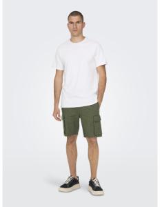 ONLY & SONS - ONSSINUS 0019 COT LIN CARGO SHORTS