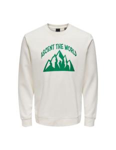 ONLY &amp; SONS - ONSCARL REG MOUNTAIN CREW NECK SWEAT