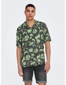 ONLY &amp; SONS - ONSDASH LIFE REG VISC AOP SS SHIRT NOOS