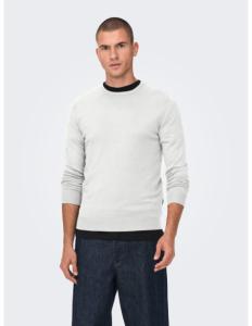 ONLY &amp; SONS - ONSWYLER LIFE REG 14 LS CREW KNIT NOOS