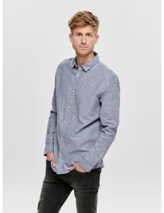 Only &amp; Sons - ONSCAIDEN LIFE LS SOLID LINEN SHIRT NOOS