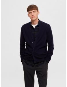 SELECTED HOMME - SLHBERG LS KNIT V-NECK CARDIGAN NOOS