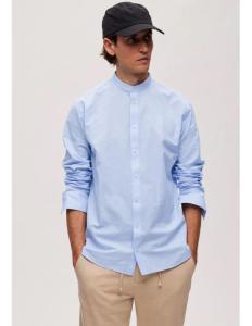 SELECTED HOMME - SLHREGNEW-LINEN SHIRT LS BAND