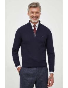 Tommy Hilfiger - INTERLACED STRUCTURE ZIP MOCK