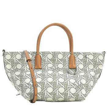 Basketweave Printed Small Canvas Tote Bag