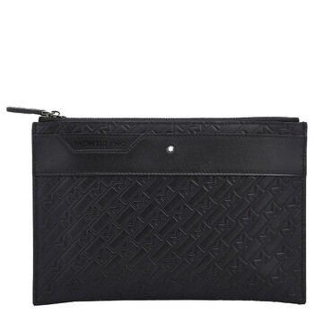 Black Embossed Leather MGram 4810 Medium Pouch