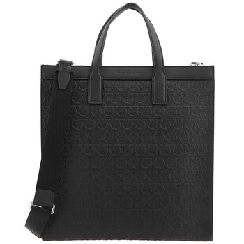 Salvatore Ferragamo Black Gancini Tote Bag