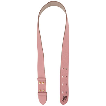 Equestrian Knight Logo Dusty Rose Leather Handbag Belt Strap