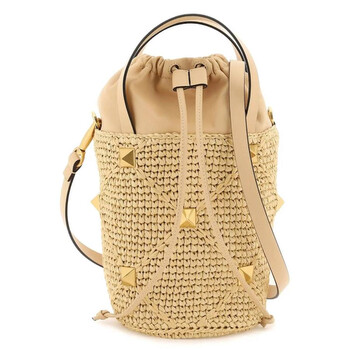 Garavani Beige Roman Stud Bucket Bag