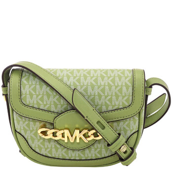 Hally ExtraSmall Signature Logo Crossbody  Light Sage